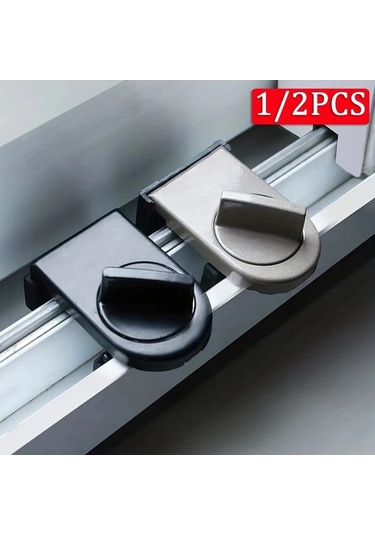 Fastbuy Sürgülü Kanat Kilidi, Dolap Kapı Sapanı, 1/2 Adet, Pratik Aksesuar 1 ADET