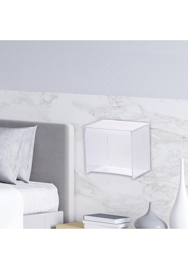 Homyl Duvara Monte Doku Kutusu Kapağı Şeffaf-12x13,5x9,2cm Şeffaf 12x13,5x9,2cm