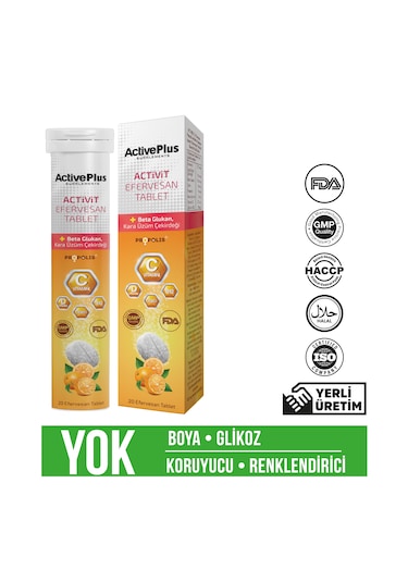 Active Plus Activit Efervesan 20 Tablet
