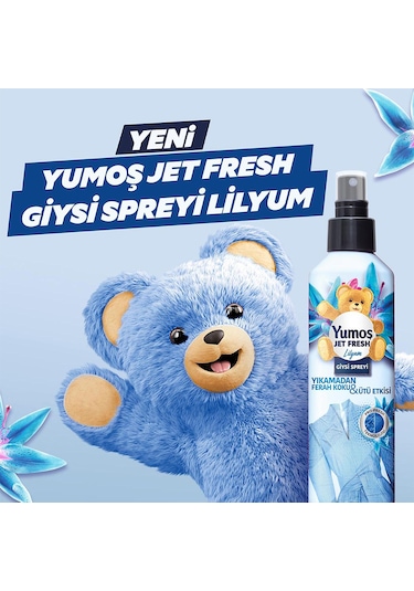 Yumoş Jet Fresh Giysi Spreyi Lilyum 2 x 200 ML