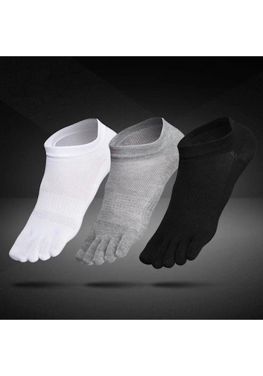 Beyaz 1 Çift Unisex Bay Bayan Çorap Spor Beş 5 Parmak Toe Ayakkabı İçin İdeal Satış Beyaz