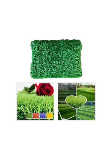 Trendooze Homyl Yüksek Kaliteli Suni Çim Kapalı Mat 1x1m Yeşil Renk Ev Dekorasyonu