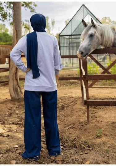 Mayovera Tesettür Eşofman Üstü - Silence Gri