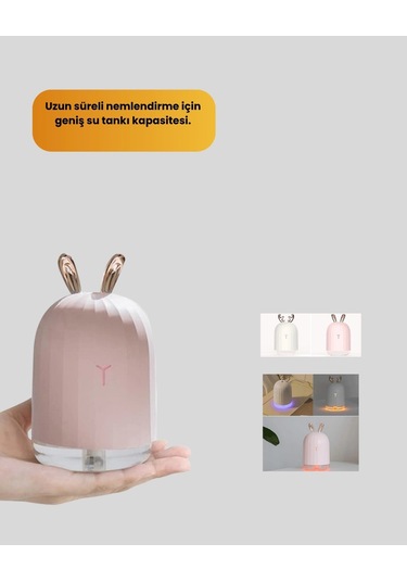 Bfs Ultrasonik Hava Nemlendirici 200 Ml Aroma Difüzör Led Işıklı Sessiz