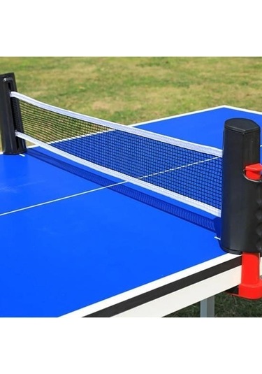 Buffer Teleskopik Taşınabilir Kaymaz Ping Pong Masa Tenisi Filesi Aparatı Mavi