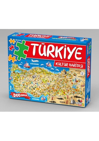 Totteriq Türkiye Kültür Haritası 260 Parça Anlatımlı Yöresel Türk