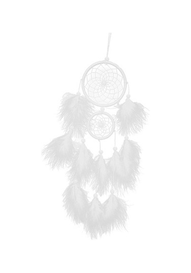 Lijinxu Dreamy White Dream Catcher Tüy Duvar Asılı Dekorasyon 2