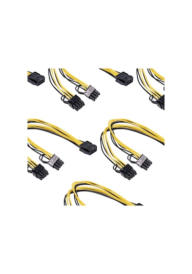 Suntek Pcı Express 8pin'den 2x 8pin'e 6+2 Güç Kaynağı Kablo