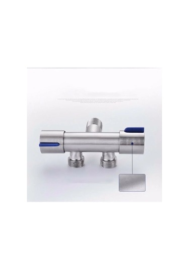 Çift Saplı Paslanmaz Çelik Soğuk Musluk Banyo Çamaşır Makinesi Gümüş