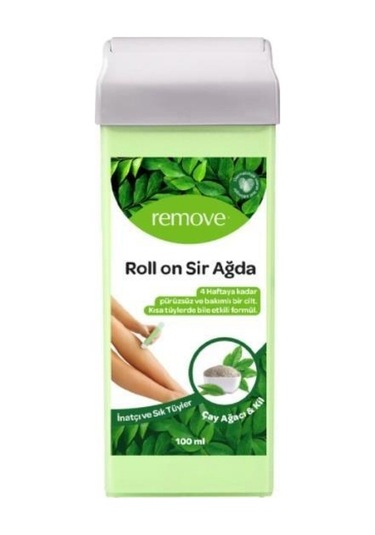 Remove Çay Ağacı Ve Kil Özlü İnatçı ve Sık Tüyler Roll-On Sir Ağda 100 ML