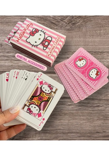 Hello Kitty Iskambil Poker Pişti Oyun Kartı