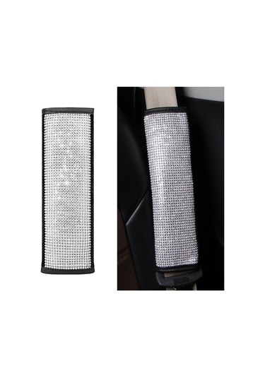 Wezone Şık Ve Konforlu Araç Emniyet Kemeri Omuz Pedi - Pu Deri Kaplama, Siyah Renk