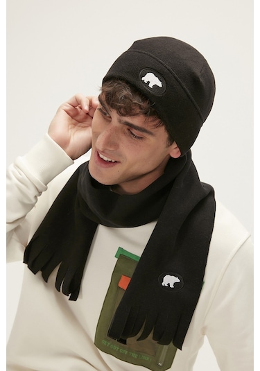 Bad Bear Badman Polar Atkı - Siyah