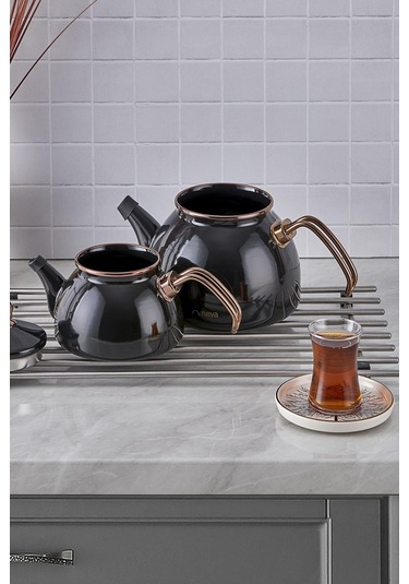 Neva N3171 Bitter Havana Emaye Demlik