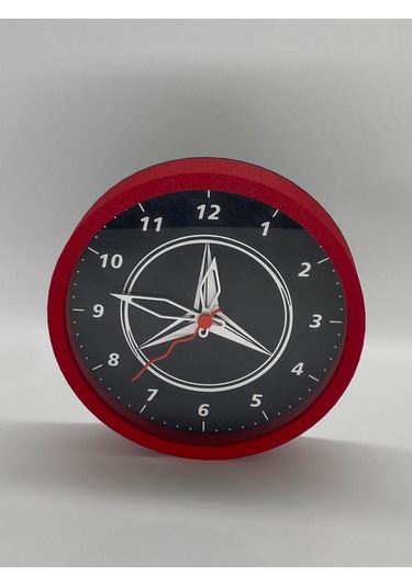 Mercedes Temalı, Siyah Kasa, Modern Duvar Saati Siyah