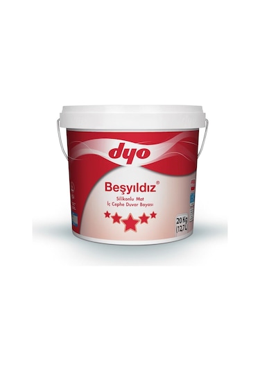 Dyo Beşyıldız Silikonlu Mat Iç Cephe Boyası 20 KG