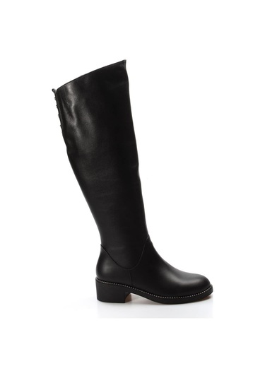 Hakiki Deri Kürklü Kadın Klasik Çizme 064yza1008 001