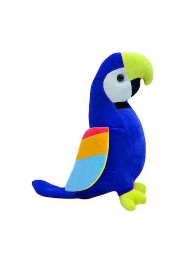 Peluş Oyuncak Papağan Mavi 35 Cm
