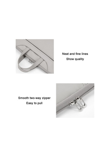 Baona Bn-q006 Pu Deri Tam Açılır Laptop Çantası 14 İnç İçin Açık Kayısı Rengi Siya