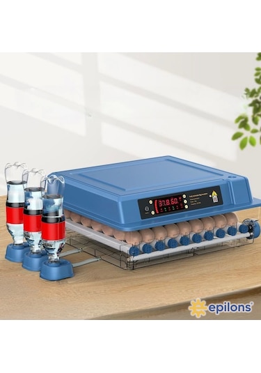 60 Yumurta Kapasiteli Tam Otomatik Kuluçka Makinesi - Civciv, Kaz, Hindi Ve Ördek Yetiştiriciliği Epo-w60