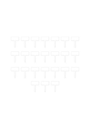 Suntek 24x Akrilik Bitki Etiketi Adı , Yeniden Kullanılabilir