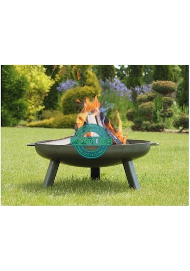 Endüstri Grup - Ø600 Mm Bahçe Ateş Çukuru Barbekü Mangal Izgara