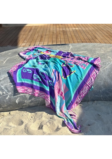 Anemoss Harmoni Viskon Pareo Pembe 120 140 Cm Pembe