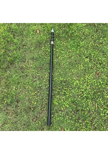 Padalink 3 Bölümlü Ayarlanabilir Alüminyum Kamp Çadırı Direği - 3 Metre Siyah Siyah