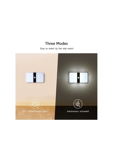 Pazly H25331 Pil İşletilen Led Motion Sensörlü Gece Lambası Akülü Asılı Beyaz Diğer