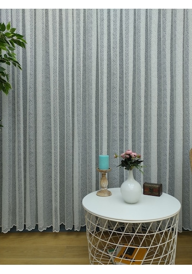 Evdepo Home Kullanıma Hazır Örme Tül Perde (541780836)