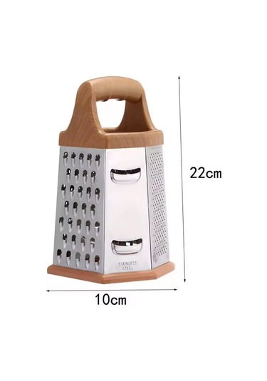 Paslanmaz Çelik 6 Taraflı Çok İşlevli Rende Dilimleyici Açık Yeşil