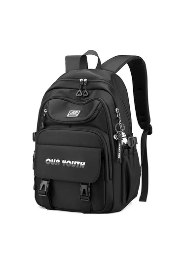 Sırt Çantası, Su Geçirmez, Ücretsiz Panda Süsü, Siyah Çok Renkli Çok Renkli