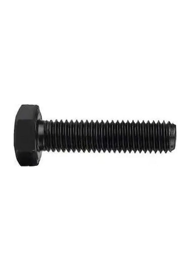M22x40 Çelik Cıvata 8.8 Siyah Tam Paso 1 Adet