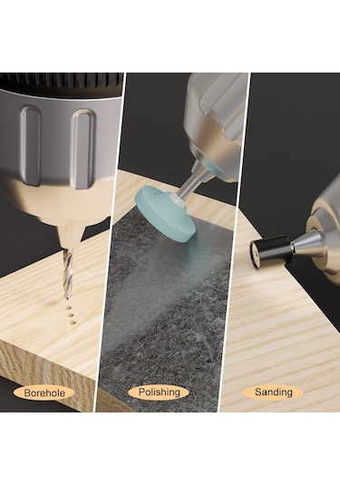 100pcs Güç Döner Takım Aksesuarları Kiti, Kesme, Zımparalama İçin 1/8 İnç Shank Dıy Evrensel Testmen