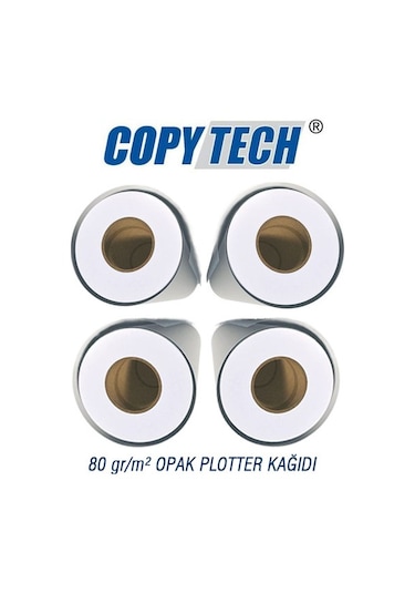 4'lü Koli - 914mm x 100m Plotter Kağıdı 80gr/m²