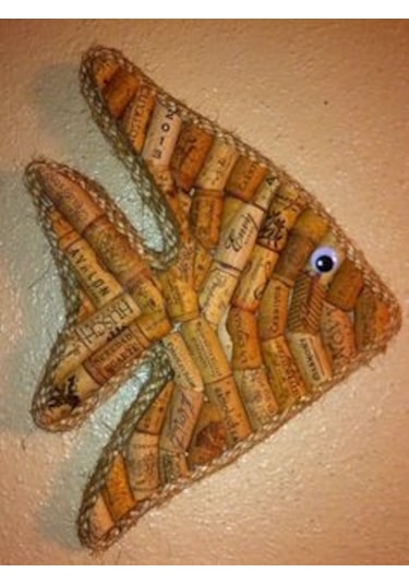 10 Adet Şişe Mantarı - Doğal Mantar Tıpa - Büyük Mantar Tıpası N11.56016 Çok Renkli