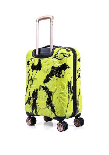 Ççs 5217 Kuru Kafa Polikarbon 3 Lü Valiz Seti-sarı-siyah Sarı - Siyah