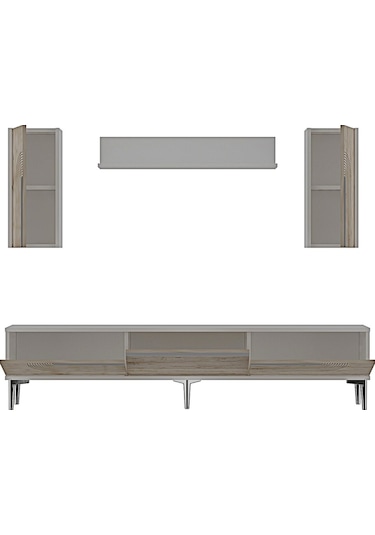 Tvr1803bts - Meyra Tvr180 Ünitesi Takım Beyaz-traverten-sılver 180cm Beyaz-traverten-sılver