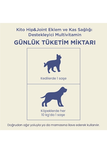 Kito Hip & Joint Kedi Köpek  ve Kas  15 x 2 G