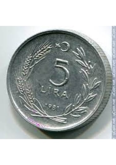 Madeni 5 Lira 1981