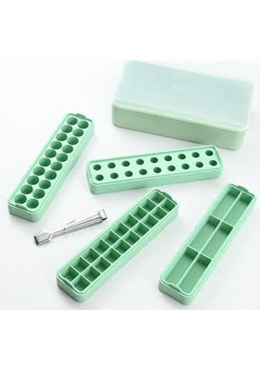 Dinosaurs Kitchenware Silikon Buz Küpü Kalıbı, Buz Kutusu Buz Küpü Tepsisi Dıy Buz Makinesi 23 X 6 X 15 Cm. Ahşap