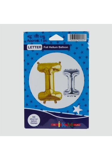Sarı Renkli 40 100 Harfli Folyo Balon Çok Renkli