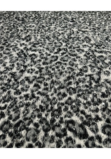 Pullu Zebra Desen Peluş Kumaş ,üst Giyim, Dekor,runner Kumaşı Beyaz - Siyah