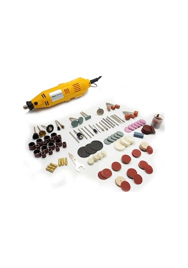 Rolwal Mini Taşlama Gravür Hobi Seti 226 Parça - 32000 Rpm