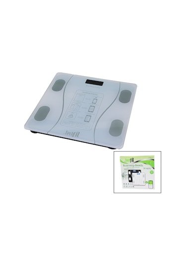 Bluetooth -vücut Analizli Dijital Baskül Terazi 180kg/50g Yağ -su