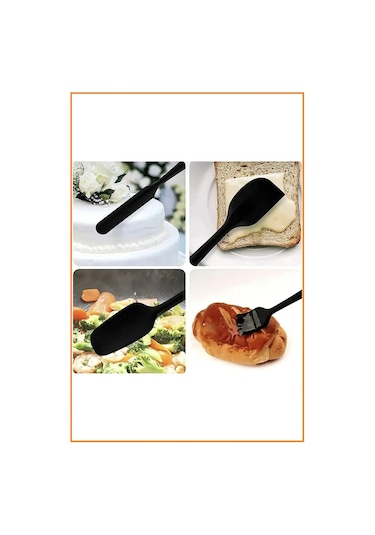 6 Adet Isıya Dayanıklı Yanmaz Yapışmaz Silikon Spatula Seti 6'l
