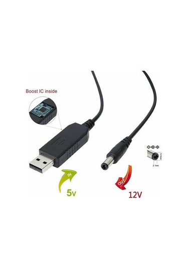 4322 5v To 12v Dc Usb Voltaj Yükseltici Çevirici Adaptör Kablosu
