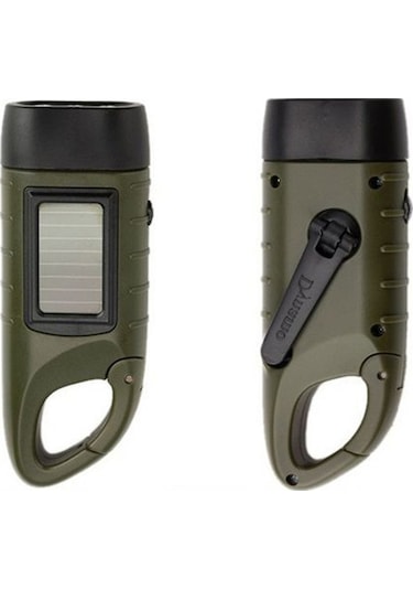 Ebitda Yenilikçi Şarj Edilebilir 3led El Feneri - Dinamo & Güneş, Yeşil Yeşil