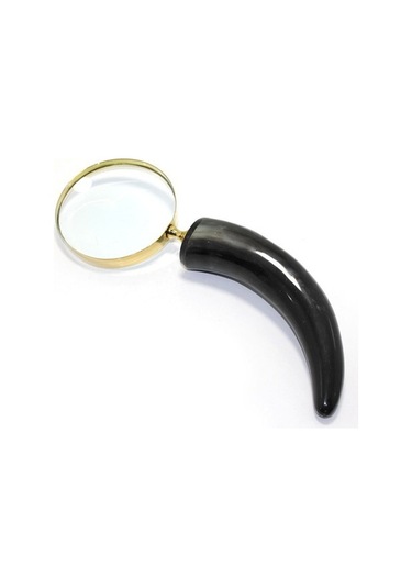 Pirinç Boynuz Saplı Büyüteç Model 3