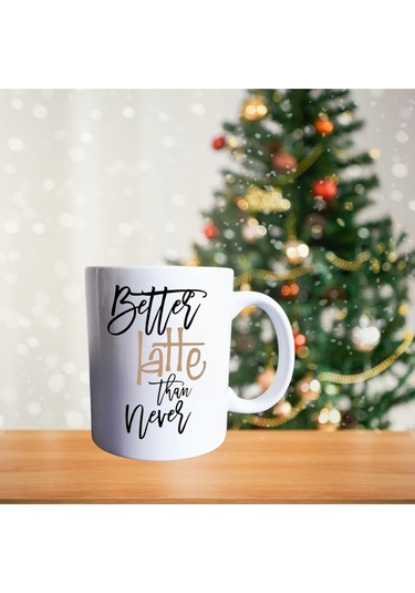 Kahve Porselen Kupa 582 Beyaz